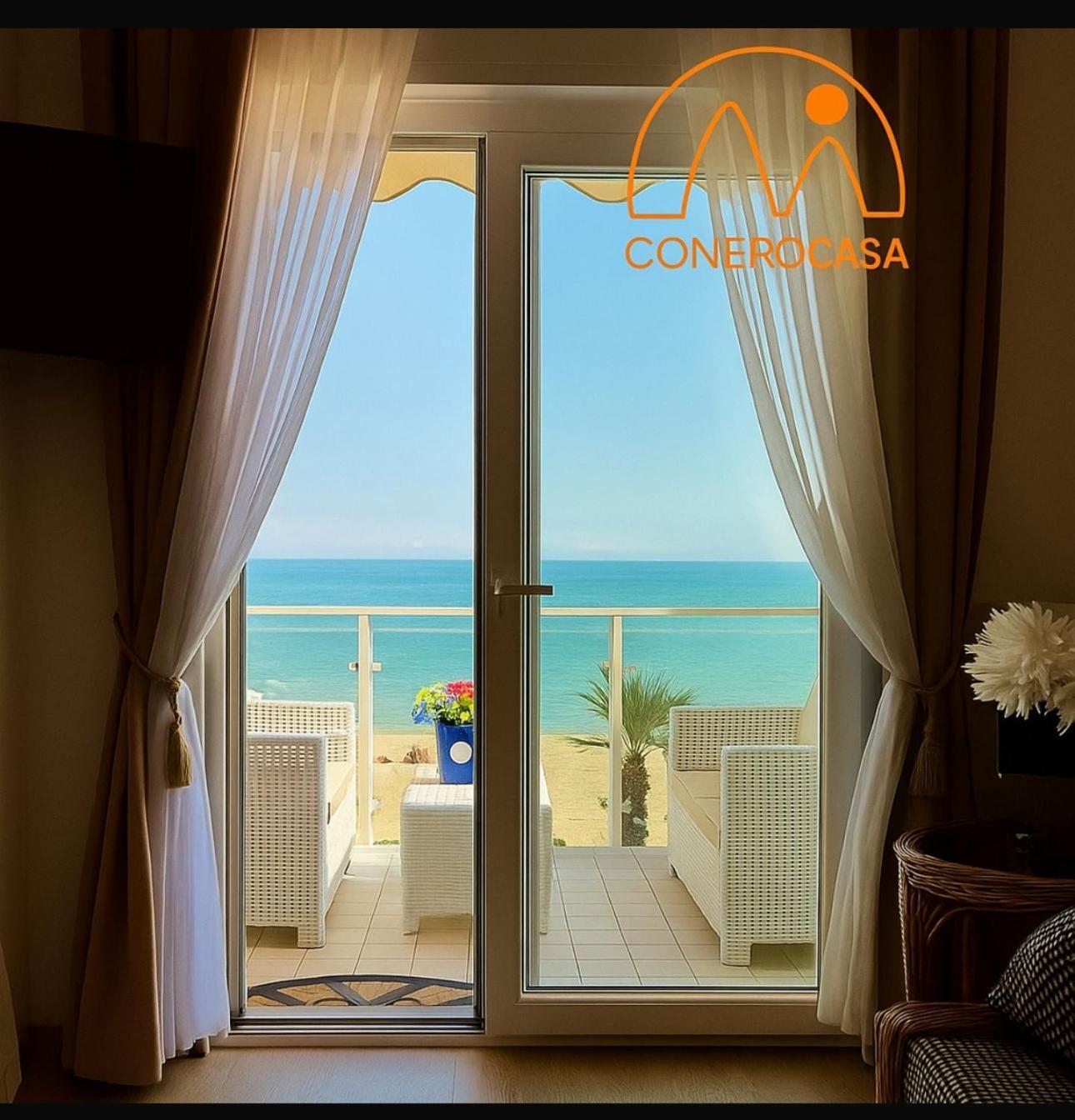 Conero Casa - Marcelli Di Numana In Via Litoranea 101 Sul Mare Vista Spiaggia Con Parcheggio Esclusivo Экстерьер фото